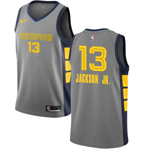 Grizzlies #13 Jaren Jackson Jr. Gray Basketball Swingman City Edition 2018/19 Jersey