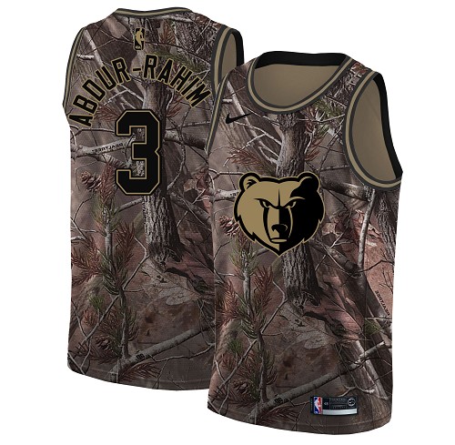 Grizzlies #3 Shareef Abdur-Rahim Camo Basketball Swingman Realtree Collection Jersey