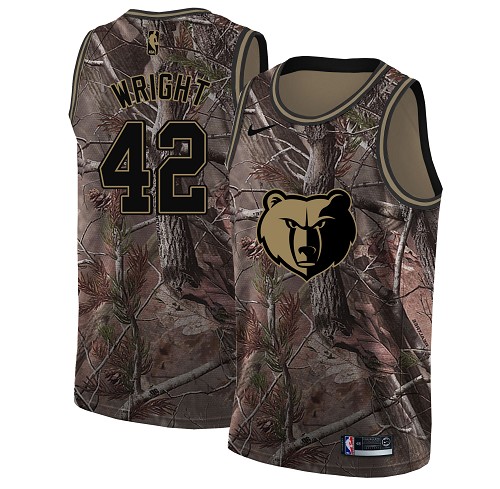 Grizzlies #42 Lorenzen Wright Camo Basketball Swingman Realtree Collection Jersey