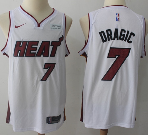 Nike Heat #7 Goran Dragic White NBA Swingman Association Edition Jersey - Click Image to Close