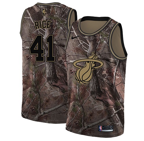 Heat #41 Glen Rice Camo Basketball Swingman Realtree Collection Jersey