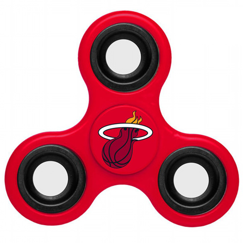 NBA Miami Heat 3 Way Fidget Spinner A87 - Red