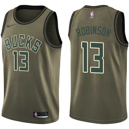 Nike Bucks #13 Glenn Robinson Green Salute to Service NBA Swingman Jersey