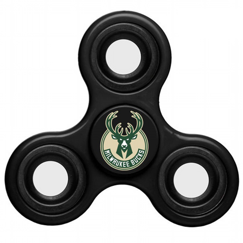 NBA Milwaukee Bucks 3 Way Fidget Spinner C91 - Black