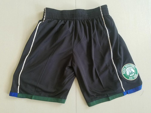 Men's Milwaukee Bucks Nike Black Statement Swingman Basketball Shorts