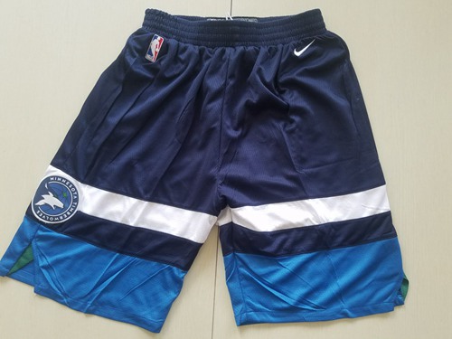 Men's Minnesota Timberwolves Nike Navy Blue Icon Swingman Basketball Shorts