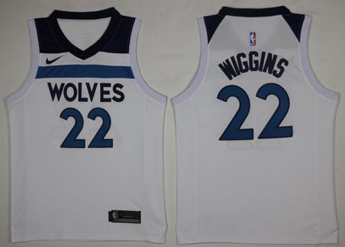 Nike Timberwolves #22 Andrew Wiggins White NBA Swingman Association Edition Jersey - Click Image to Close