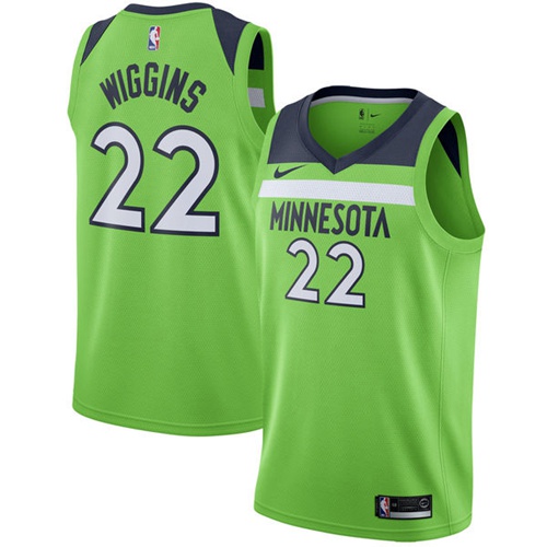 Nike Timberwolves #22 Andrew Wiggins Green NBA Swingman Statement Edition Jersey