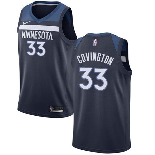 Timberwolves #33 Robert Covington Navy Blue Basketball Swingman Icon Edition Jersey