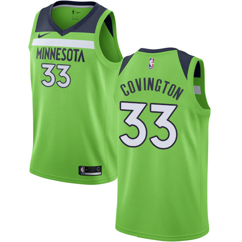 Timberwolves #33 Robert Covington Green Basketball Swingman Statement Edition Jersey