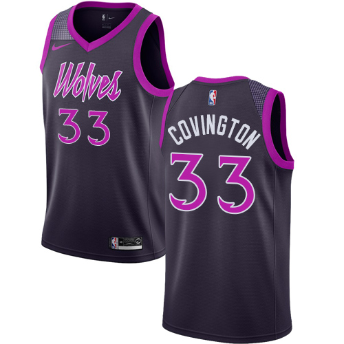 Timberwolves #33 Robert Covington Purple Basketball Swingman City Edition 2018/19 Jersey