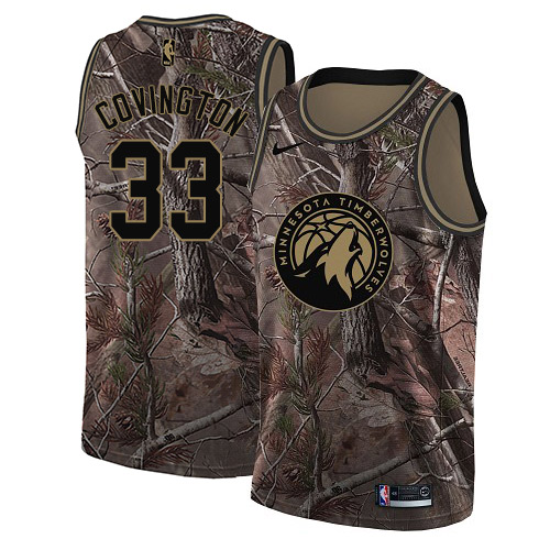 Timberwolves #33 Robert Covington Camo Basketball Swingman Realtree Collection Jersey