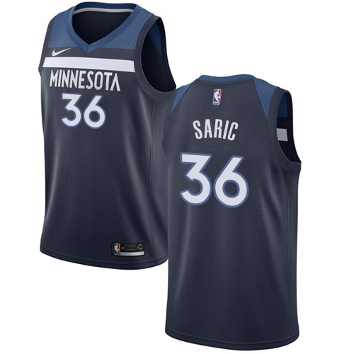 Timberwolves #36 Dario Saric Navy Blue Basketball Swingman Icon Edition Jersey