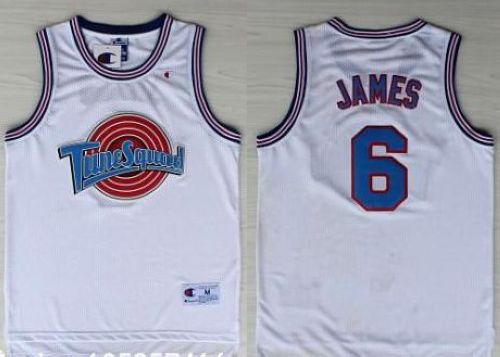 Space Jam Tune Squad #6 James White Stitched Basketball Jersey