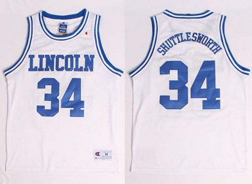 Lincoln He Got Game #34 Jesus Shuttlesworth White Stitched Basketball Jersey