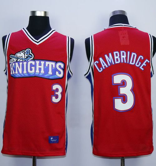 Like Mike Movie Los Angeles Knights #3 Calvin Cambridge Red Stitched Basketball Jersey