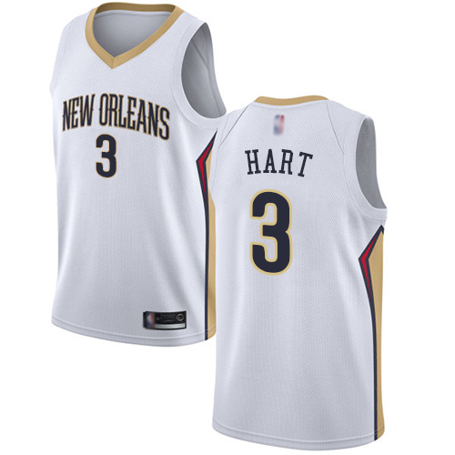 Pelicans #3 Josh Hart White Basketball Swingman Association Edition Jersey