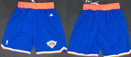 New York Knicks Blue NBA Shorts - Click Image to Close