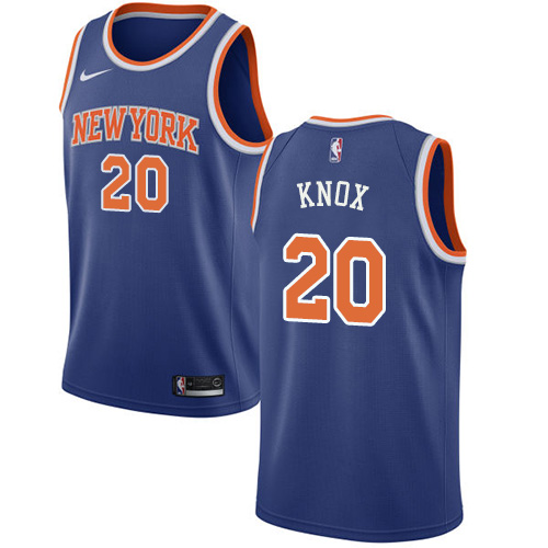 Nike Knicks #20 Kevin Knox Blue NBA Swingman Icon Edition Jersey