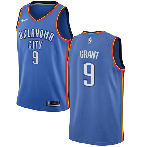 Nike Thunder #9 Jerami Grant Blue NBA Swingman Icon Edition Jersey