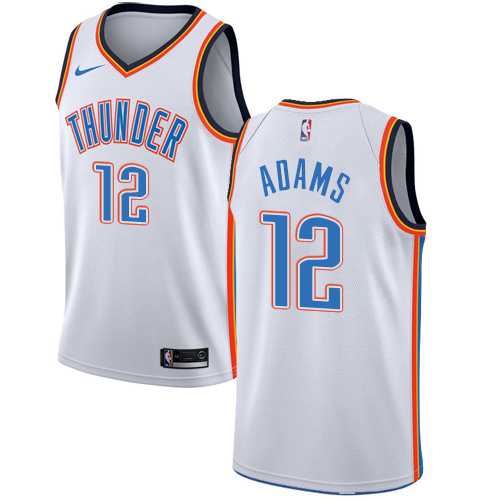 Nike Thunder #12 Steven Adams White NBA Swingman Association Edition Jersey