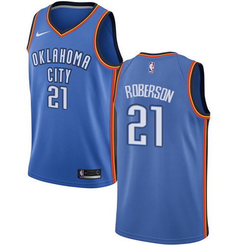 Nike Thunder #21 Andre Roberson Blue NBA Swingman Icon Edition Jersey