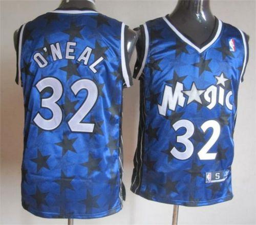 Magic #32 Shaquille O'Neal Blue All-Star Stitched NBA Jersey