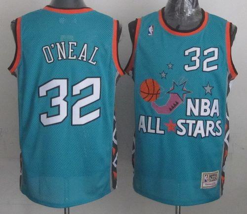 Mitchell And Ness Magic #32 Shaquille O'Neal Light Blue 1996 All-Star Stitched NBA Jersey