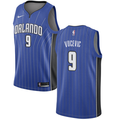 Magic #9 Nikola Vucevic Royal Basketball Swingman Icon Edition Jersey