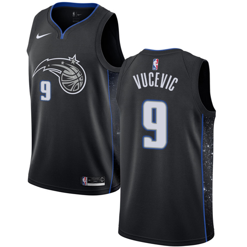 Magic #9 Nikola Vucevic Black Basketball Swingman City Edition 2018/19 Jersey