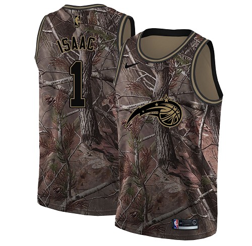 Magic #1 Jonathan Isaac Camo Basketball Swingman Realtree Collection Jersey