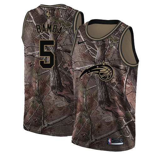 Magic #5 Mohamed Bamba Camo Basketball Swingman Realtree Collection Jersey