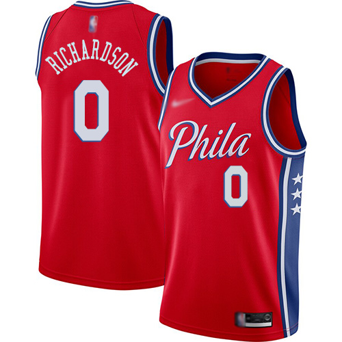 76ers #0 Josh Richardson Red Basketball Swingman Statement Edition 2019/2020 Jersey