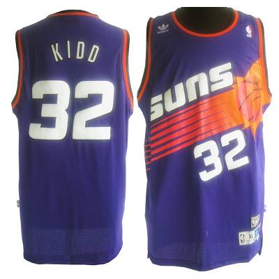 Suns #32 Jason Kidd Purple Throwback Stitched NBA Jersey - Click Image to Close