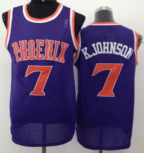 Suns #7 Kevin Johnson Purple New Throwback Stitched NBA Jersey