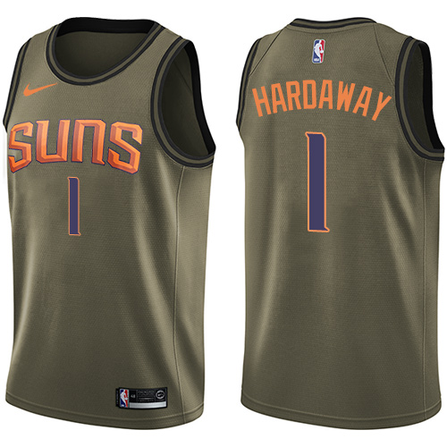 Nike Suns #1 Penny Hardaway Green Salute to Service NBA Swingman Jersey