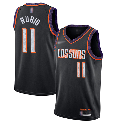 Suns #11 Ricky Rubio Black Basketball Swingman City Edition 2019/20 Jersey