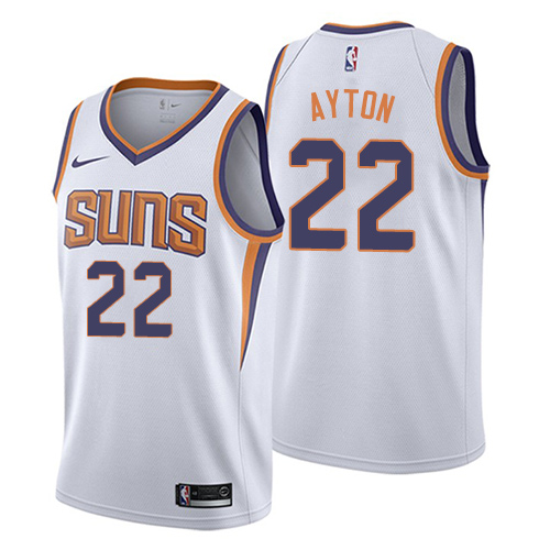 Suns #22 Deandre Ayton White Basketball Swingman Association Edition Jersey