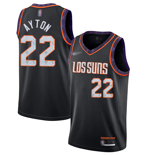 Suns #22 Deandre Ayton Black Basketball Swingman City Edition 2019/20 Jersey