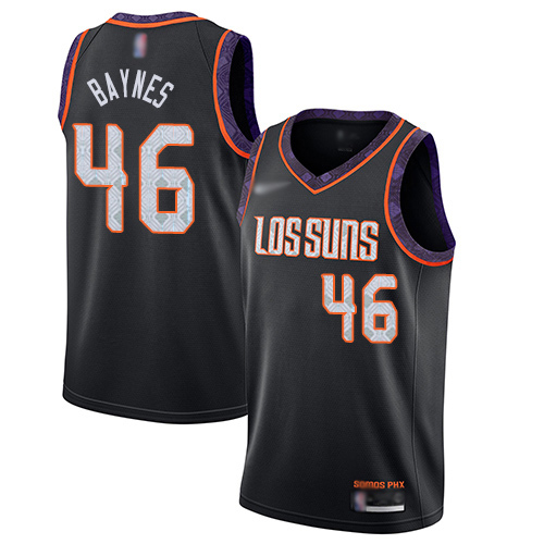 Suns #46 Aron Baynes Black Basketball Swingman City Edition 2019/20 Jersey