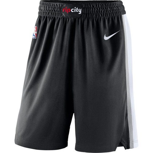 Men's Portland Trail Blazers Nike Black Icon Swingman Basketball Shorts