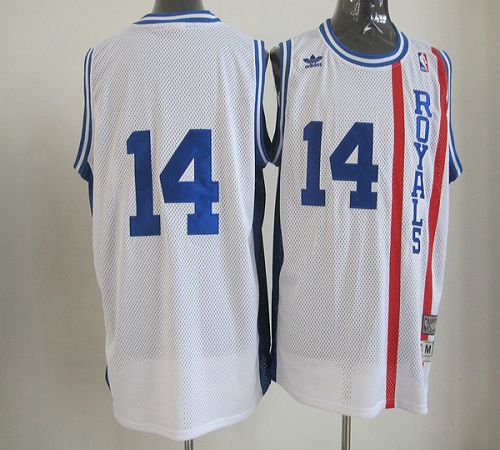 Kings #14 Oscar Robertson White Throwback Stitched NBA Jersey - Click Image to Close