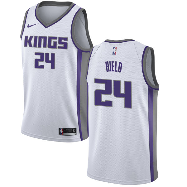 Nike Kings #24 Buddy Hield White NBA Swingman Association Edition Jersey - Click Image to Close