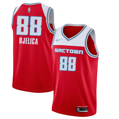 Kings #88 Nemanja Bjelica Red Basketball Swingman City Edition 2019/20 Jersey