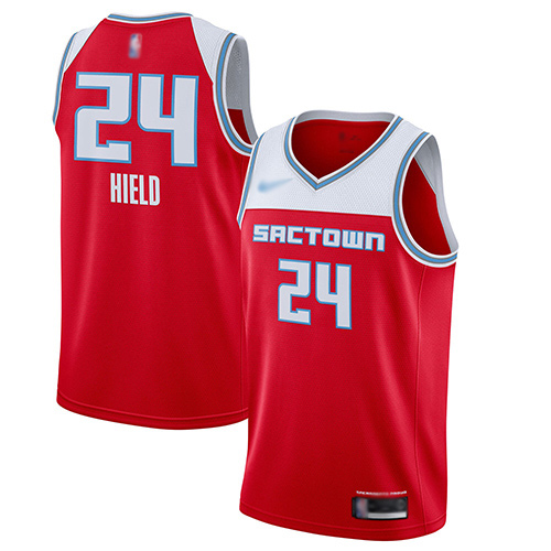 Kings #24 Buddy Hield Red Basketball Swingman City Edition 2019/20 Jersey