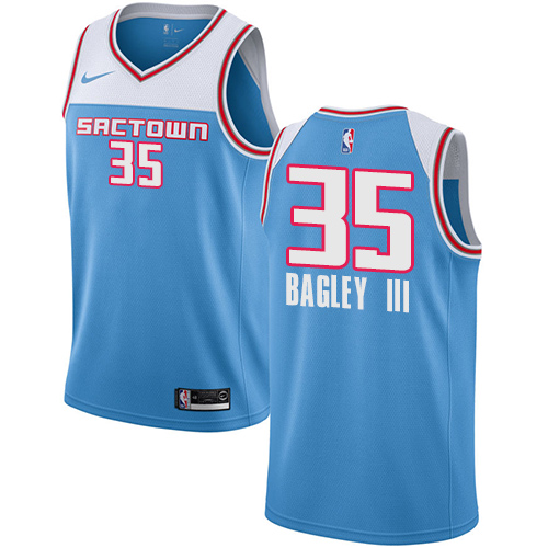 Kings #35 Marvin Bagley III Blue Basketball Swingman City Edition 2018/19 Jersey