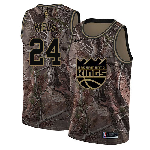 Kings #24 Buddy Hield Camo Basketball Swingman Realtree Collection Jersey