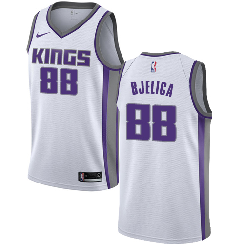 Kings #88 Nemanja Bjelica White Basketball Swingman Association Edition Jersey