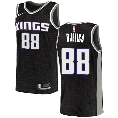 Kings #88 Nemanja Bjelica Black Basketball Swingman Statement Edition Jersey