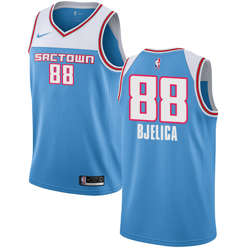 Kings #88 Nemanja Bjelica Blue Basketball Swingman City Edition 2018/19 Jersey